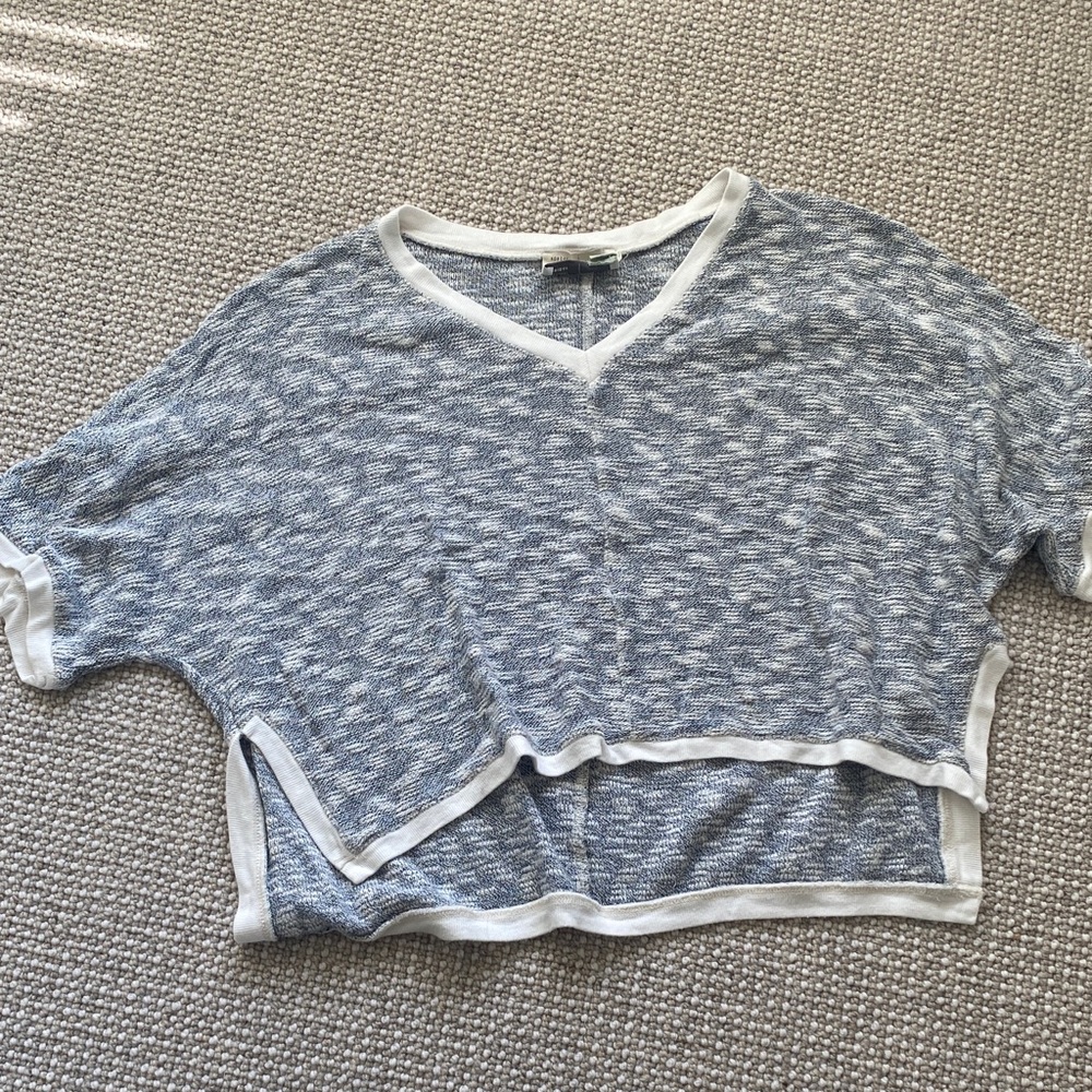 Saturday Sunday adorable knit cropped top